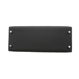 【6kb0972-e-g】エルメス ハンドバッグ ケリー28 ヴォーエプソン ブラック シルバー金具 G刻印 2wayバッグ【中古】レディース