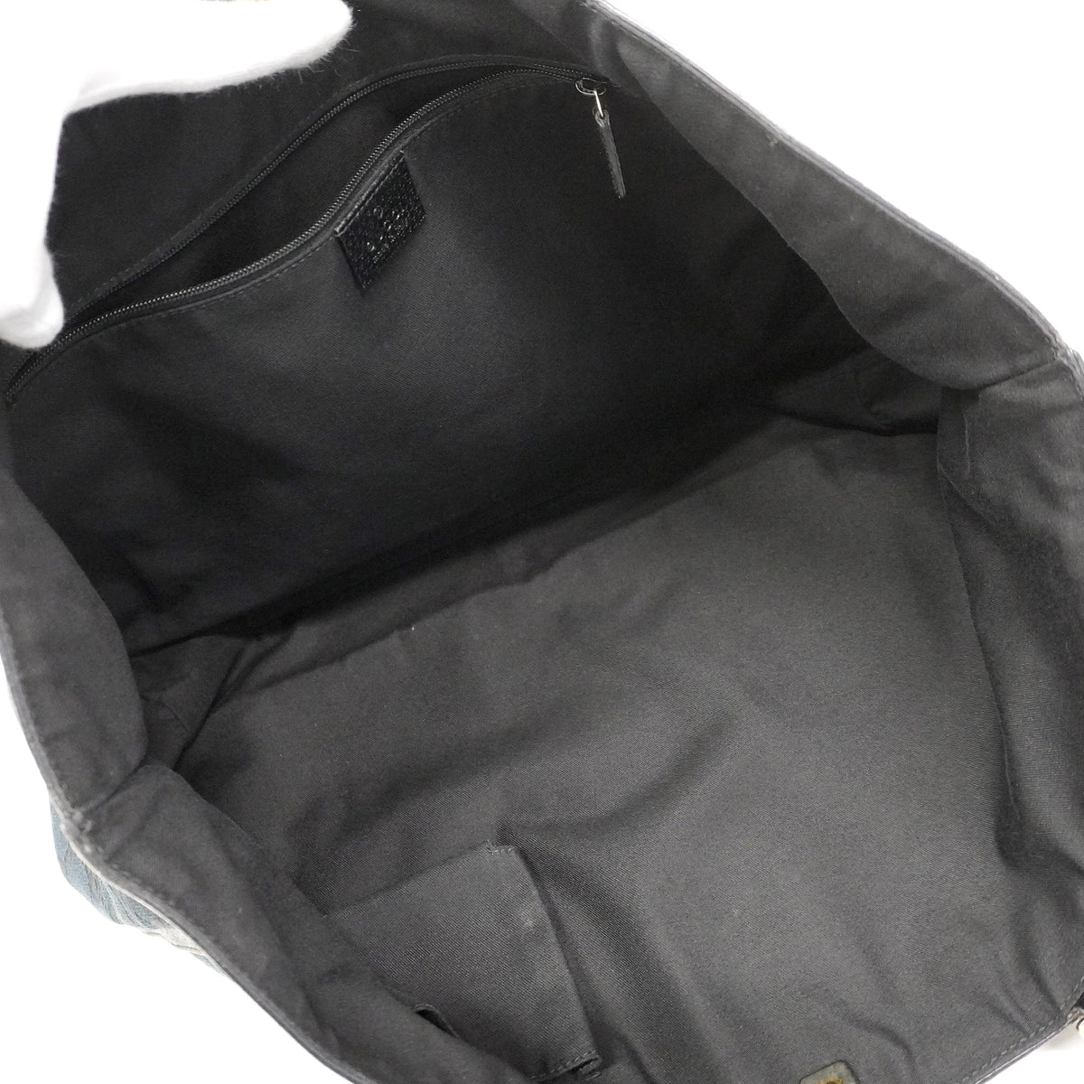 【6kb0973】グッチ トートバッグ GGキャンバス 141472 キャンバス ブラック ゴールド金具【中古】レディース