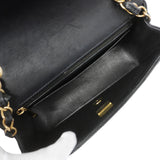 【6kb0985】シャネル ショルダーバッグ ミニマトラッセ チェーンショルダー ラムスキン ブラック ゴールド金具【中古】レディース