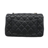 【6kb0985】シャネル ショルダーバッグ ミニマトラッセ チェーンショルダー ラムスキン ブラック ゴールド金具【中古】レディース