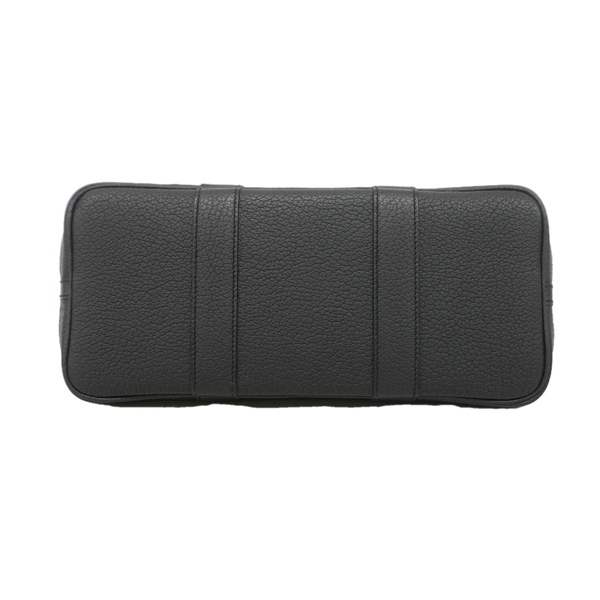 【6kb0990】エルメス トートバッグ ガーデンパーティTPM トワルオフィシエ ブラック ベージュ シルバー金具 W刻印【中古】レディース