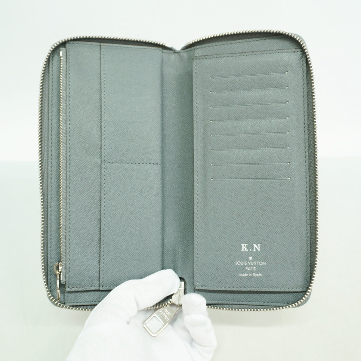 【6kb0998】ルイヴィトン 長財布 タイガ ジッピーウォレットヴェルティカル M32601 グラシエ【中古】メンズ