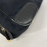 【6kb1004】グッチ ショルダーバッグ GGキャンバス 161720 キャンバス ブラック ゴールド金具【中古】レディース