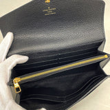 【6kb1019】ルイヴィトン 長財布 モノグラム・アンプラント ポルトフォイユサラ M61182 ノワール【中古】レディース