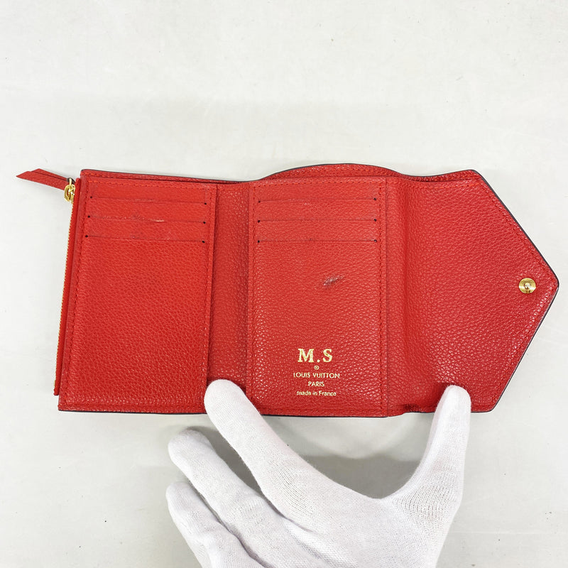 【6kb1020】ルイヴィトン 三つ折り財布 モノグラム・アンプラント ポルトフォイユヴィクトリーヌ M64061 スリーズ【中古】レディース