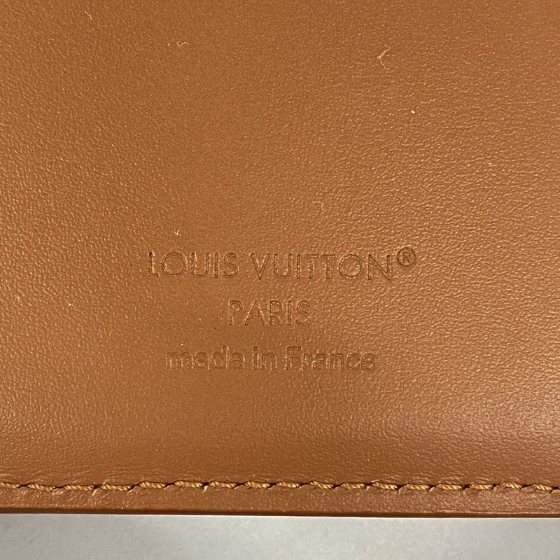 【6kb1021】ルイヴィトン 三つ折り財布 LVアエログラム ヴィクターウォレット M25957 タン【中古】メンズ