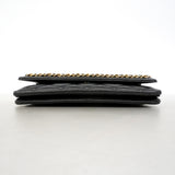 【6kb1023】シャネル ショルダーウォレット マトラッセ チェーンショルダー ラムスキン ブラック ゴールド金具【中古】レディース
