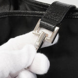 【6kb1027】グッチ ハンドバッグ ジャッキー 001 3306 レザー ナイロン ブラック シルバー金具【中古】レディース