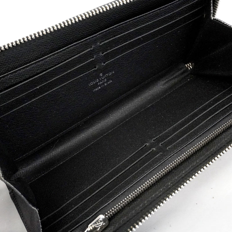 【6kb1031】ルイヴィトン 長財布 ダミエ・グラフィット ジッピードラゴンヌ N60379 ブラック【中古】メンズ