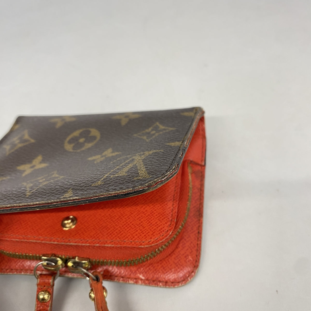 【6kb1040】ルイヴィトン 財布 モノグラム ポルトモネアンソリット M66704 オランジュ【中古】レディース