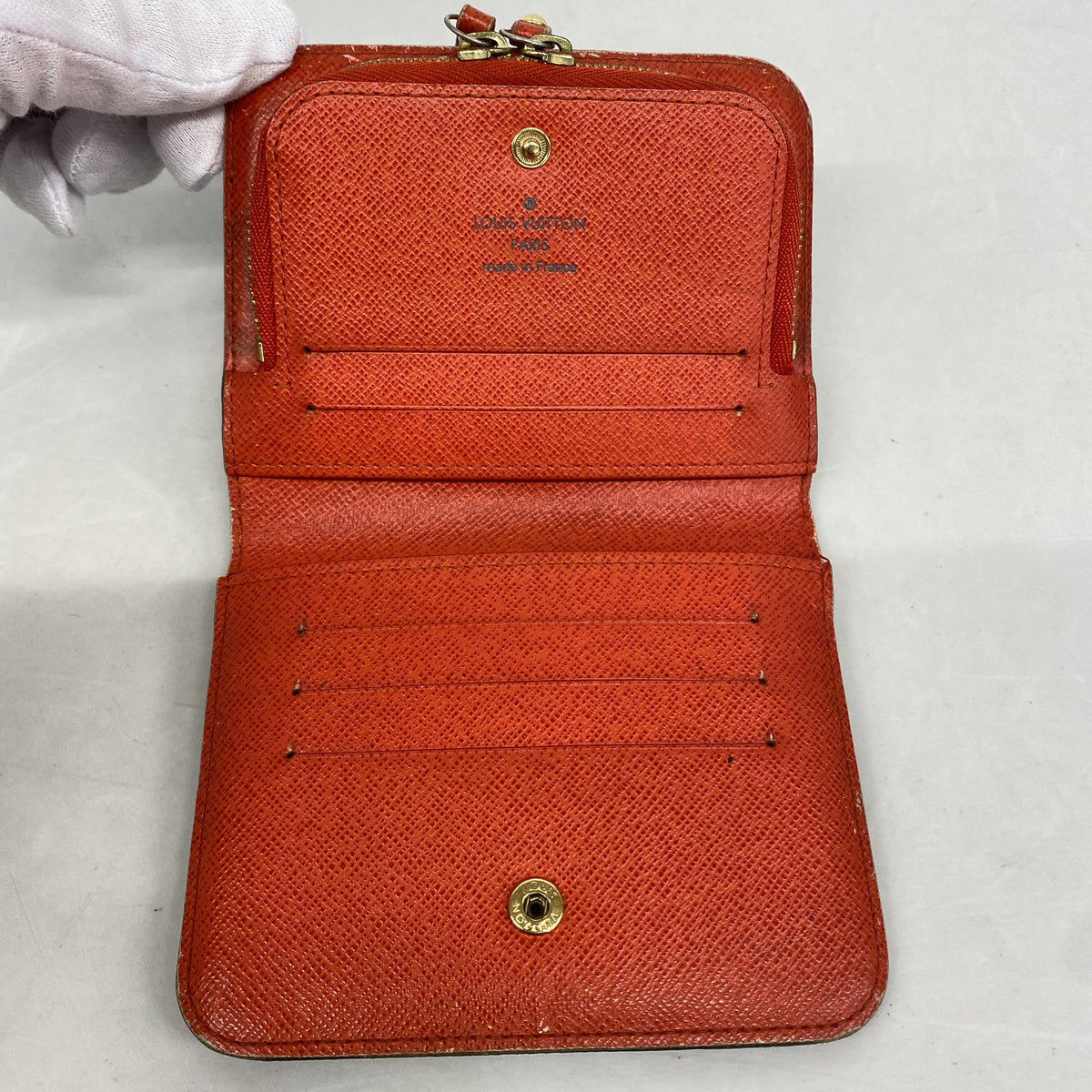 【6kb1040】ルイヴィトン 財布 モノグラム ポルトモネアンソリット M66704 オランジュ【中古】レディース