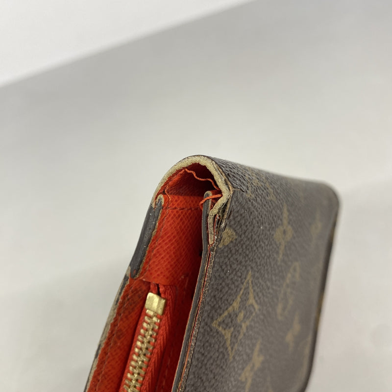【6kb1040】ルイヴィトン 財布 モノグラム ポルトモネアンソリット M66704 オランジュ【中古】レディース