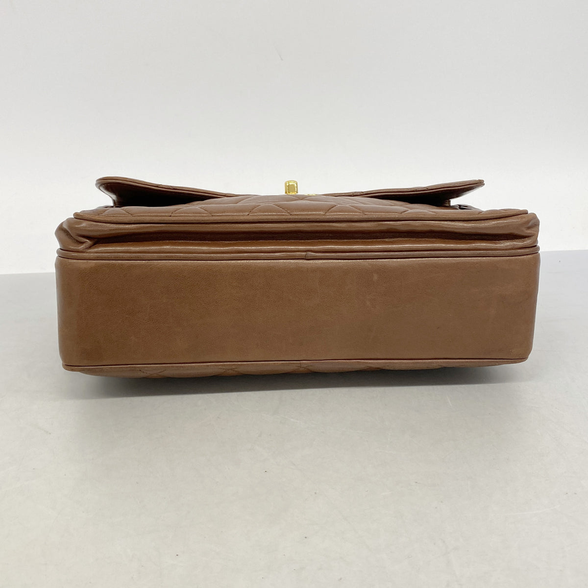 【6kb1047】シャネル ショルダーバッグ マトラッセ ラムスキン ブラウン ゴールド金具【中古】レディース