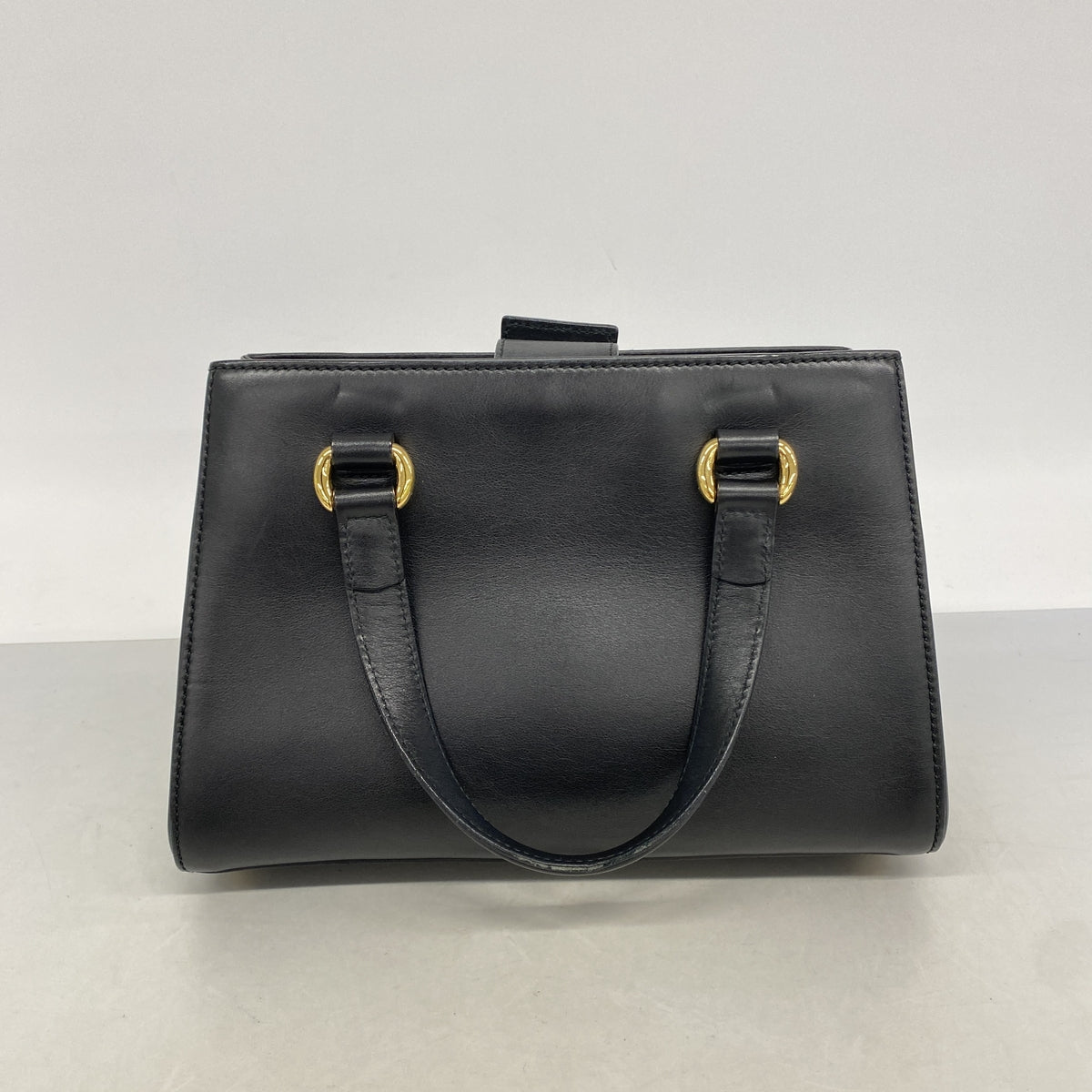 【6kb1048】グッチ ハンドバッグ シルヴィ 460381 レザー ブラック ゴールド金具 2wayバッグ【中古】レディース