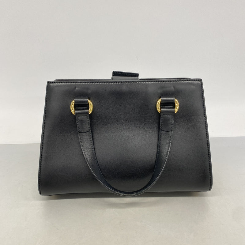 【6kb1048】グッチ ハンドバッグ シルヴィ 460381 レザー ブラック ゴールド金具 2wayバッグ【中古】レディース