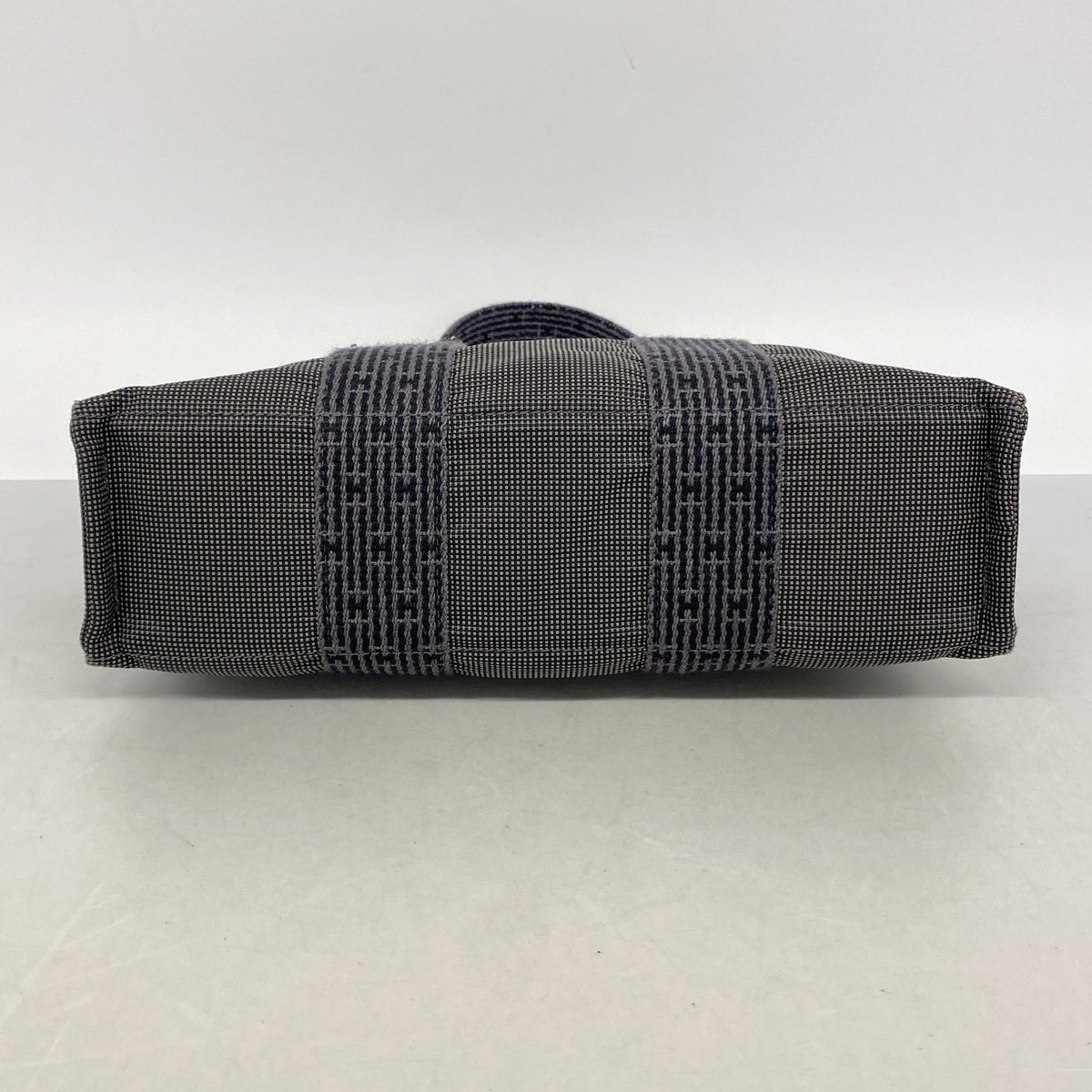 【6kb1050】エルメス トートバッグ エールラインPM ナイロン グレー シルバー金具【中古】メンズ レディース ユニセックス