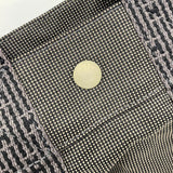【6kb1051】エルメス トートバッグ エールラインPM ナイロン グレー シルバー金具【中古】メンズ レディース ユニセックス