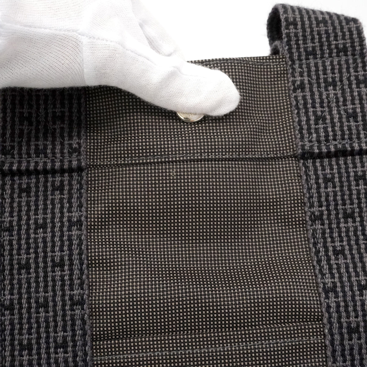 【6kb1054】エルメス トートバッグ エールラインMM ナイロン グレー シルバー金具【中古】メンズ レディース ユニセックス