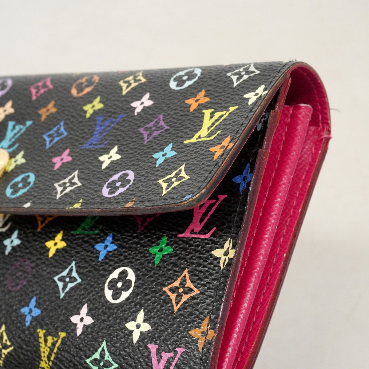 【6kb1062】ルイヴィトン 長財布 モノグラム・マルチカラー ポルトフォイユサラ M93747 グルナード【中古】レディース