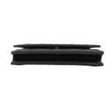 【6kb1077-h】シャネル ショルダーウォレット マトラッセ チェーンショルダー キャビアスキン ブラック ゴールド金具【中古】レディース