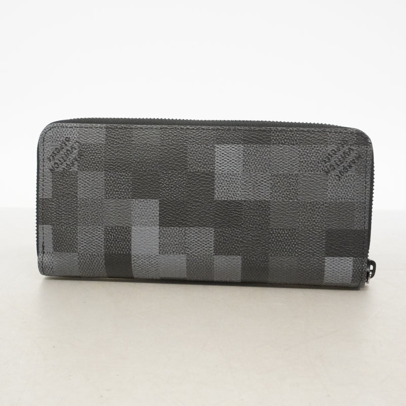 【6kb1097】ルイヴィトン 長財布 ダモフラージュ ジッピーウォレットホリゾンタル M28742 ブラック【中古】メンズ