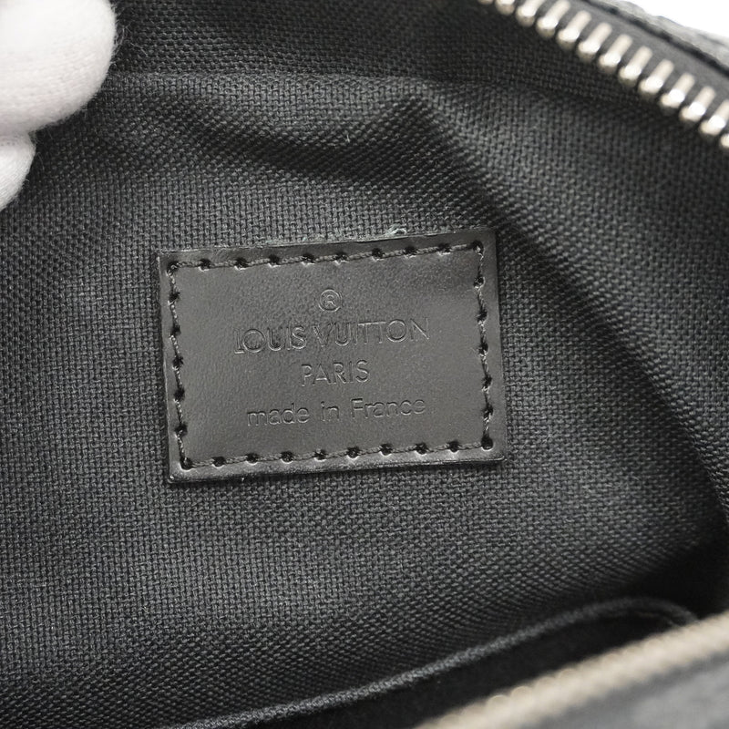 【6kb1100】ルイヴィトン ショルダーバッグ ダミエ・グラフィット レム N41446 ブラック グレー【中古】メンズ