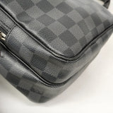 【6kb1100】ルイヴィトン ショルダーバッグ ダミエ・グラフィット レム N41446 ブラック グレー【中古】メンズ