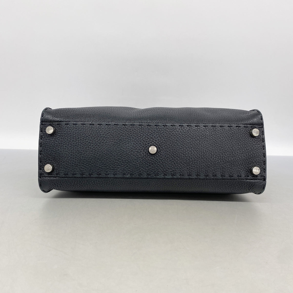 【6kb1130】フェンディ ハンドバッグ セレリア レザー ブラック シルバー金具 2wayバッグ【中古】レディース