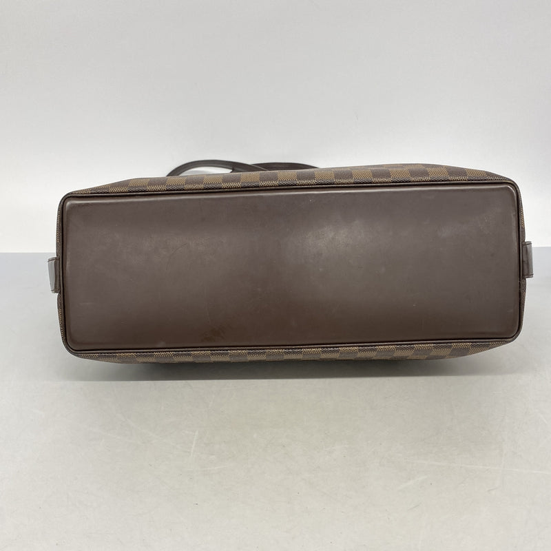 【6kb1145】ルイヴィトン トートバッグ ダミエ チェルシー N51119 エベヌ【中古】レディース