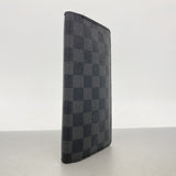 【6kb1147】ルイヴィトン 長財布 ダミエ・グラフィット ポルトフォイユブラザ N62665 ブラック【中古】メンズ