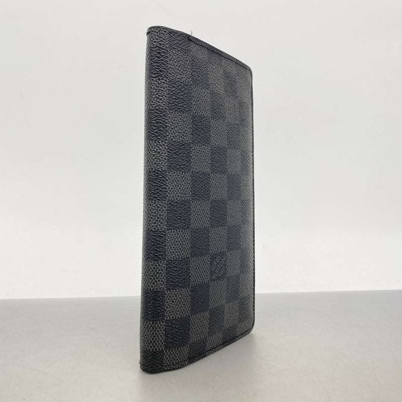 【6kb1147】ルイヴィトン 長財布 ダミエ・グラフィット ポルトフォイユブラザ N62665 ブラック【中古】メンズ