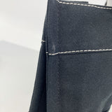 【6kb1149】エルメス トートバッグ ドーヴィルMM キャンバス ブラック シルバー金具【中古】メンズ レディース ユニセックス