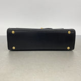 【6kb1150】セリーヌ ショルダーバッグ レザー ブラック ゴールド金具【中古】レディース