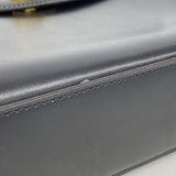 【6kb1150】セリーヌ ショルダーバッグ レザー ブラック ゴールド金具【中古】レディース
