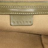 【6kb1179】セリーヌ トートバッグ Cマカダム キャンバス カーキ シルバー金具【中古】レディース