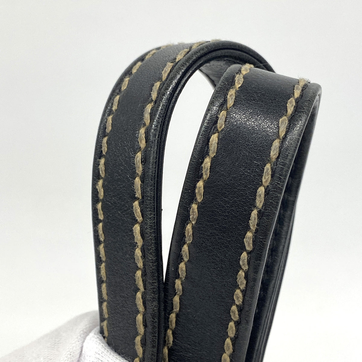 【6kb1181】シャネル トートバッグ ワイルドステッチ レザー ブラック ゴールド金具【中古】レディース