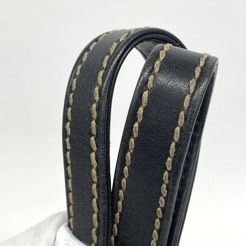 【6kb1181】シャネル トートバッグ ワイルドステッチ レザー ブラック ゴールド金具【中古】レディース