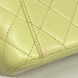 【6kb1205】シャネル ショルダーバッグ マトラッセ チェーンショルダー ラムスキン ライムグリーン ゴールド金具【中古】レディース