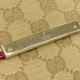 【6kb1209】グッチ 長財布 GGキャンバス 112715 キャンバス ベージュ シャンパンゴールド金具【中古】レディース