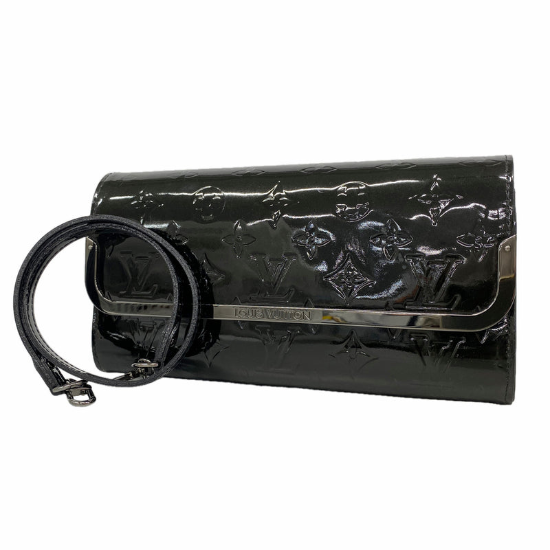 【6kb1224】ルイヴィトン ショルダーバッグ ヴェルニ ロスモアMM M90069 ノワールマニエティック【中古】レディース