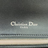 【6kb1225】クリスチャンディオール ショルダーバッグ ディオラマ レザー ブラック シルバー金具【中古】レディース