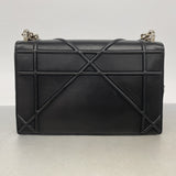 【6kb1225】クリスチャンディオール ショルダーバッグ ディオラマ レザー ブラック シルバー金具【中古】レディース