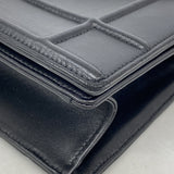 【6kb1225】クリスチャンディオール ショルダーバッグ ディオラマ レザー ブラック シルバー金具【中古】レディース