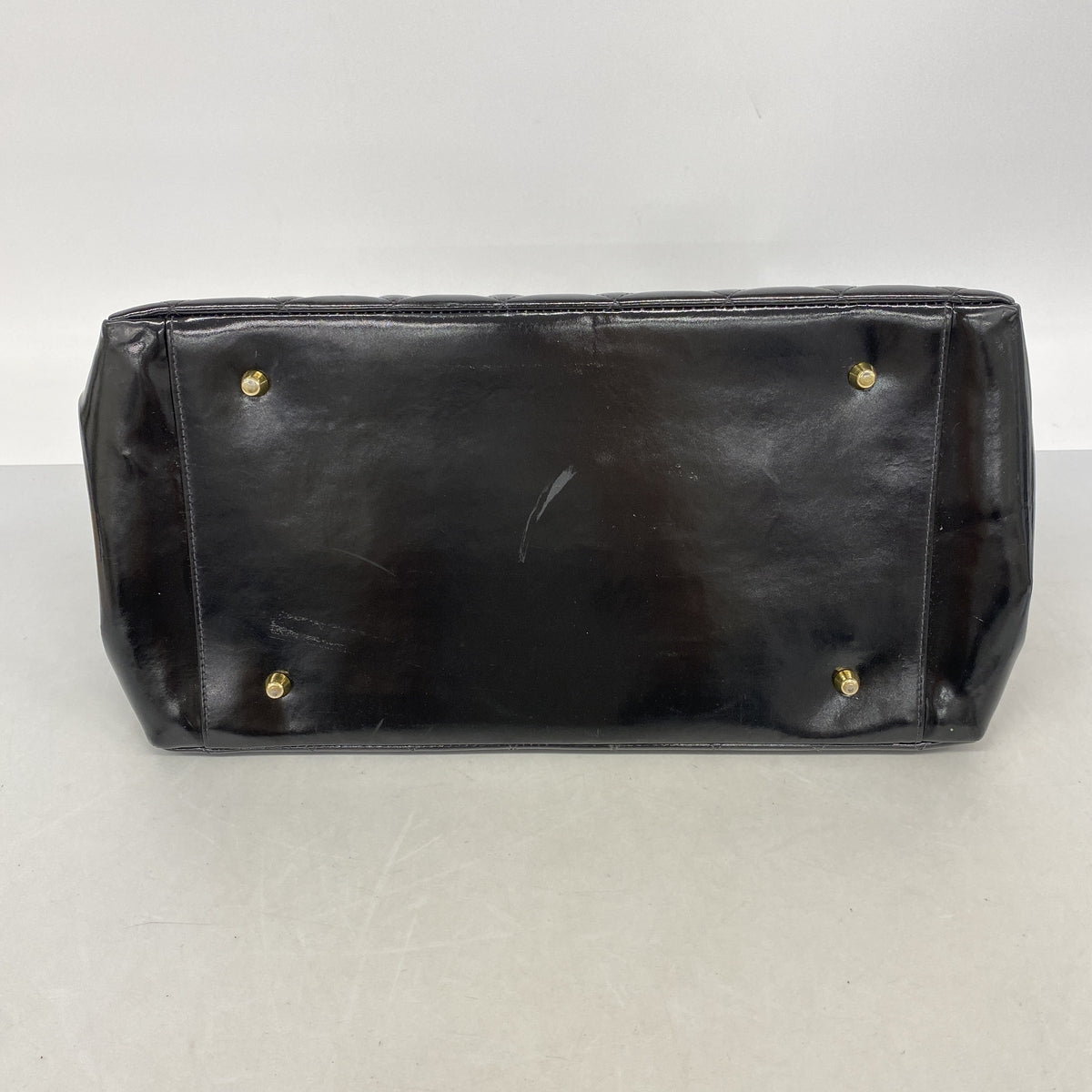 【6kb1226】シャネル チェーントート マトラッセ パテントレザー ブラック ゴールド金具【中古】レディース