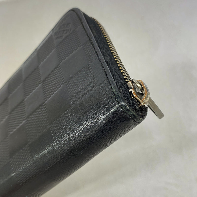 【6kb1248】ルイヴィトン 長財布 ダミエアンフィニ ジッピーウォレットヴェルティカル N63548 オニキス 【中古】メンズ