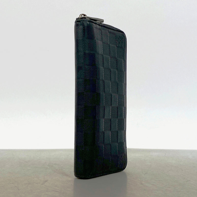 【6kb1248】ルイヴィトン 長財布 ダミエアンフィニ ジッピーウォレットヴェルティカル N63548 オニキス 【中古】メンズ