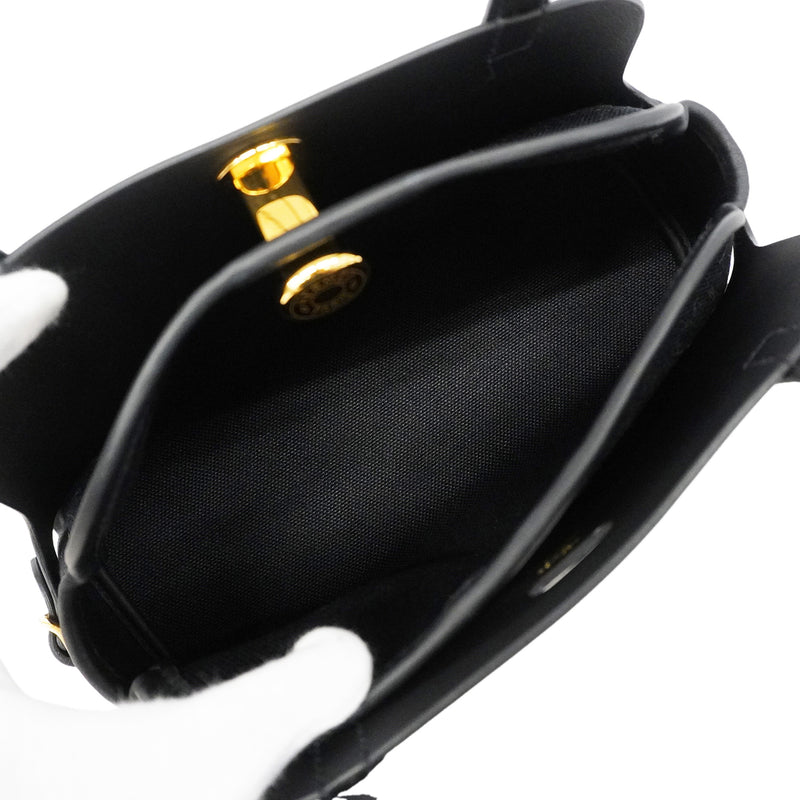 【6kb1250】エルメス ショルダーバッグ ダブリエセリエ スイフト ブラック ゴールド金具 K刻印【中古】レディース