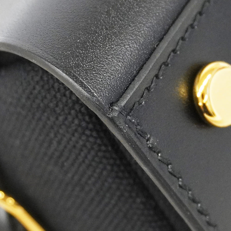 【6kb1250】エルメス ショルダーバッグ ダブリエセリエ スイフト ブラック ゴールド金具 K刻印【中古】レディース