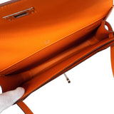 【6kb1252】エルメス クラッチバッグ ケリーデペッシュ25 ヴォーエプソン オレンジ シルバー金具 W刻印【中古】メンズ
