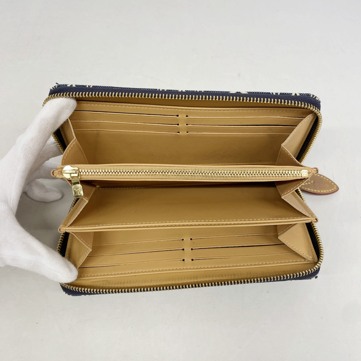 【6kb1268】ルイヴィトン 長財布 SINCE1854 ジッピーウォレット M80212 ネイビー【中古】レディース